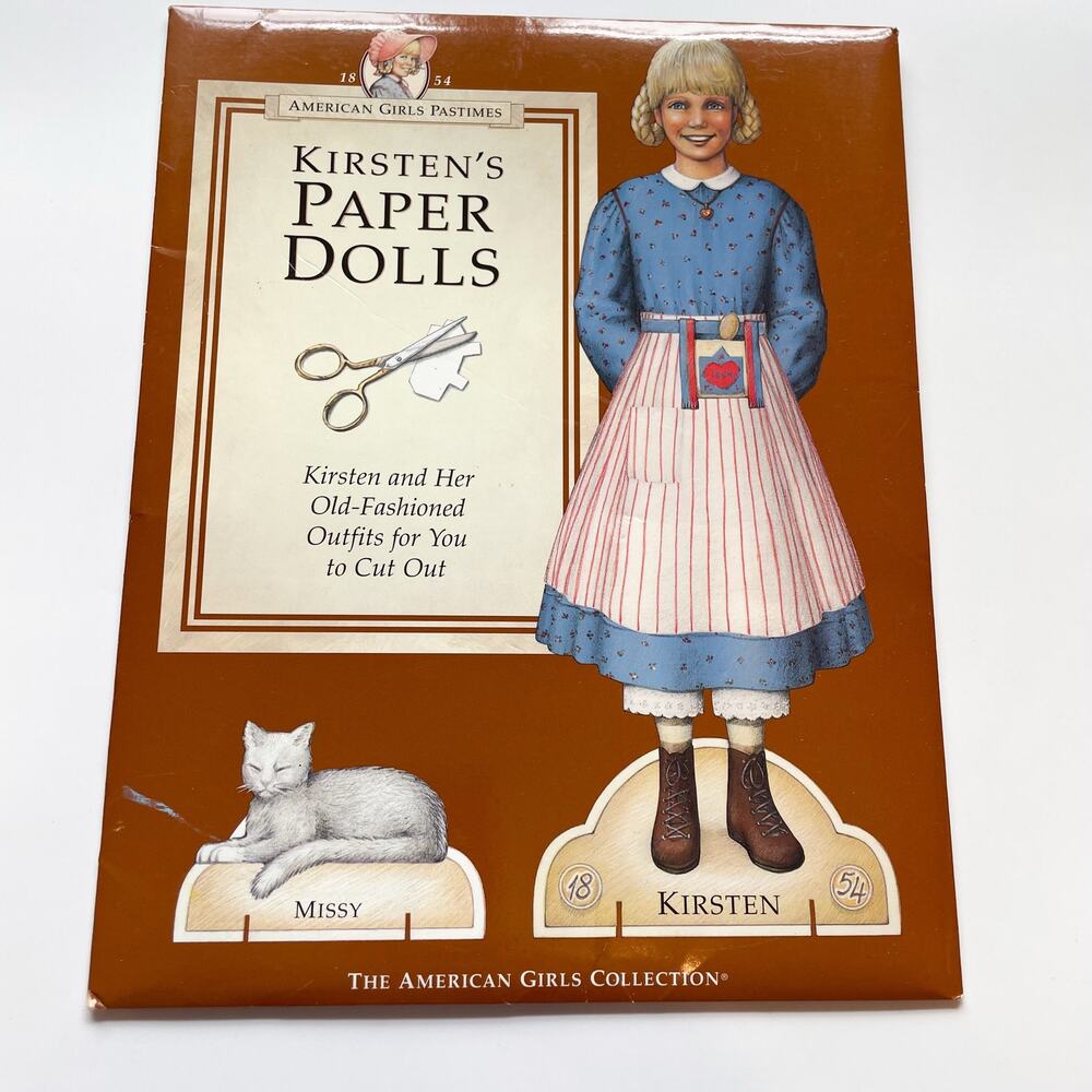 NEW Uncut American Girls Pastimes Kirsten's Paper Dolls